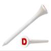 Clip Wipes Logo Golf Tees  2  (100/Pack)  Custom TEECUP Imprint - Personalized Monogram Initial Letters (A-Z) (WHT-RED-D) view 1