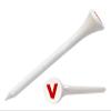 Clip Wipes Logo Golf Tees  2  (100/Pack)  Custom TEECUP Imprint - Personalized Monogram Initial Letters (A-Z) (WHT-RED-V) view 1