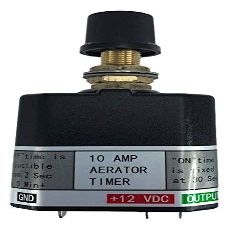 Pactrade Marine Aerator Timer Switch for Livewell Aerator Pump Plus | Manual/Auto with Adjustable Cycles | Multipurpose 12V Timer Switch for 10A Loads | Fishing Boats, Portable Bait Tanks, & More