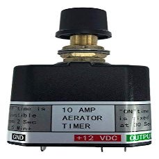 Pactrade Marine Aerator Timer Switch for Livewell Aerator Pump Plus | Manual/Auto with Adjustable Cycles | Multipurpose 12V Timer Switch for 10A Loads | Fishing Boats, Portable Bait Tanks, & More