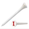 Clip Wipes Logo Golf Tees  2  (100/Pack)  Custom TEECUP Imprint - Personalized Monogram Initial Letters (A-Z) (WHT-RED-I) view 1