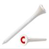 Clip Wipes Logo Golf Tees  2  (100/Pack)  Custom TEECUP Imprint - Personalized Monogram Initial Letters (A-Z) (WHT-RED-C) view 1