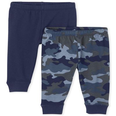 The Children's Place,Leggings, Pack of Two,Thunder Blue,UPTO7LBS.