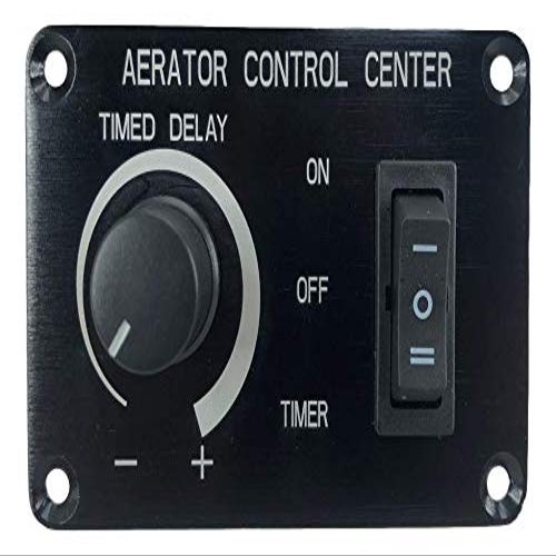 Pactrade Marine Aerator Timer Switch for Livewell Aerator Pump PRO | Custom Delay Settings | Multipurpose 12V Timer Switch for 10A Loads | Fishing Boats, Portable Bait Tanks, & More