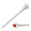 Clip Wipes Logo Golf Tees  2  (100/Pack)  Custom TEECUP Imprint - Personalized Monogram Initial Letters (A-Z) (WHT-RED-W) view 1