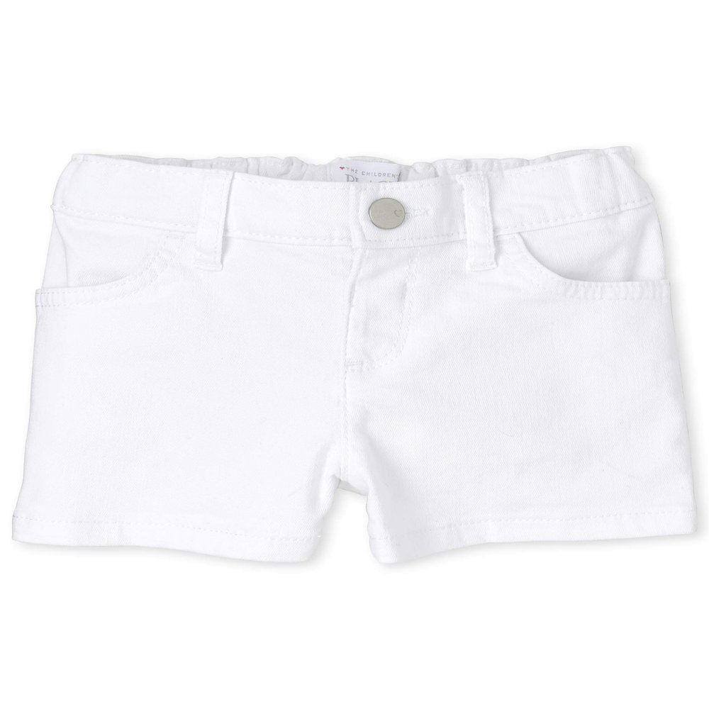 The Children's Place,Denim Shorts,White,5T