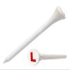 Clip Wipes Logo Golf Tees  2  (100/Pack)  Custom TEECUP Imprint - Personalized Monogram Initial Letters (A-Z) (WHT-RED-L) view 1