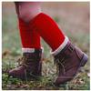Jefferies Socks Girl's Cable Knit Fashion Knee High 1 Pack, Red, 12-24 Months, Red, 12-24 Months US view 2