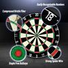 Dartboard with Staple-Free Bullseye Easily Recognizable Numbers 18g Steel Tip Darts Set 12 Steel Tip Darts 18g Mounting Kits Include view 3