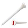 Clip Wipes Logo Golf Tees  2  (100/Pack)  Custom TEECUP Imprint - Personalized Monogram Initial Letters (A-Z) (WHT-RED-J) view 1