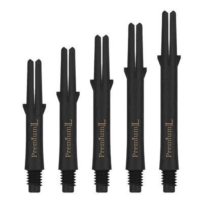 LSTYLE Dart Shafts: Premium L-Shaft Carbon - 2BA Standard Thread - Champagne Rings and Gomu Included - Size 225