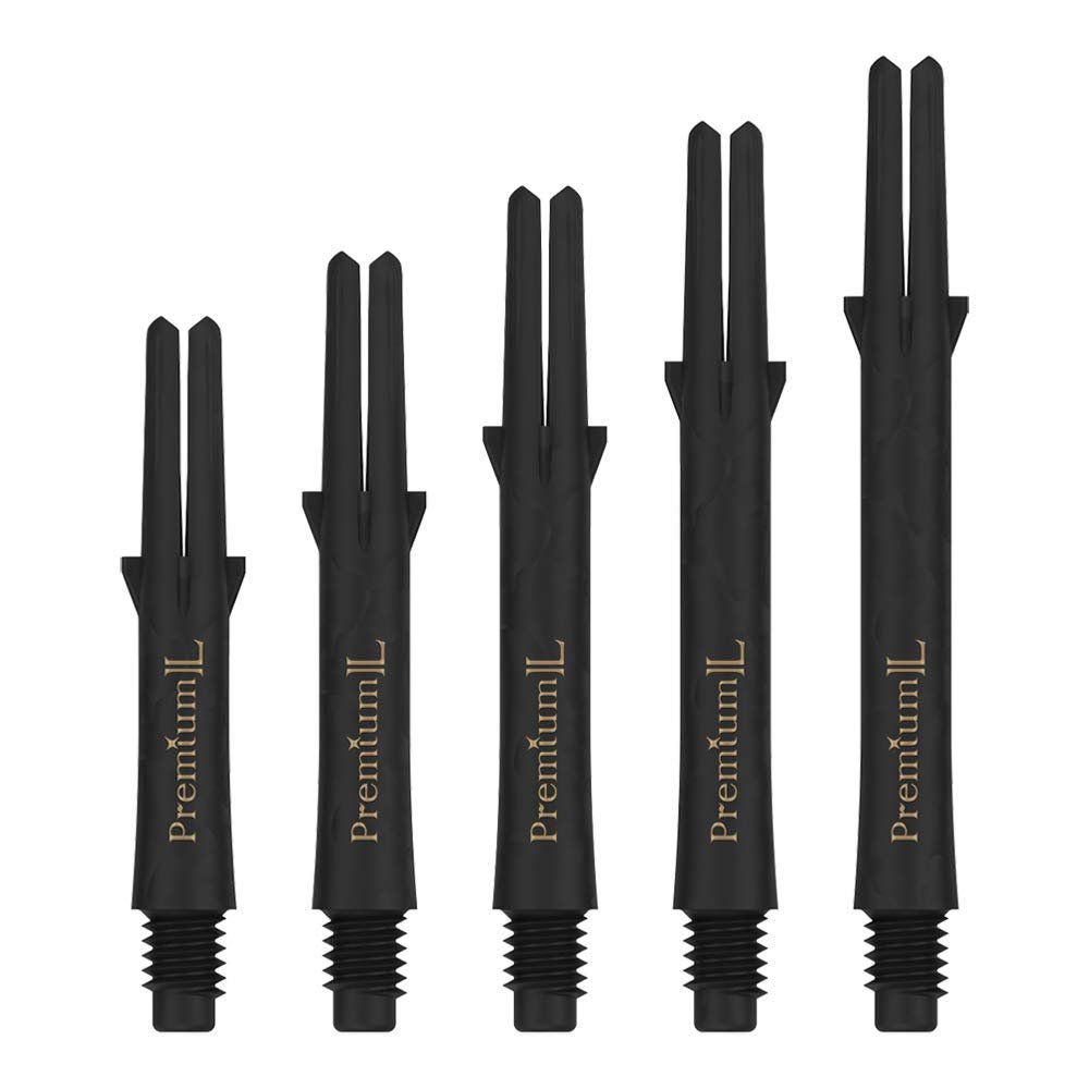 LSTYLE Dart Shafts: Premium L-Shaft Carbon - 2BA Standard Thread - Champagne Rings and Gomu Included - Size 225