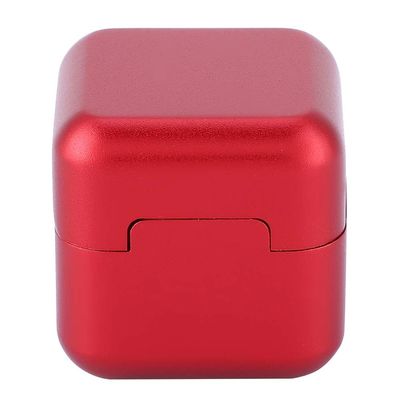 Demeras Pool Cue Chalk Holder Aluminum Portable Mini Magnetic Pool Chalk Holder Billiard Chalk Holder for Snooker Pool(Red)