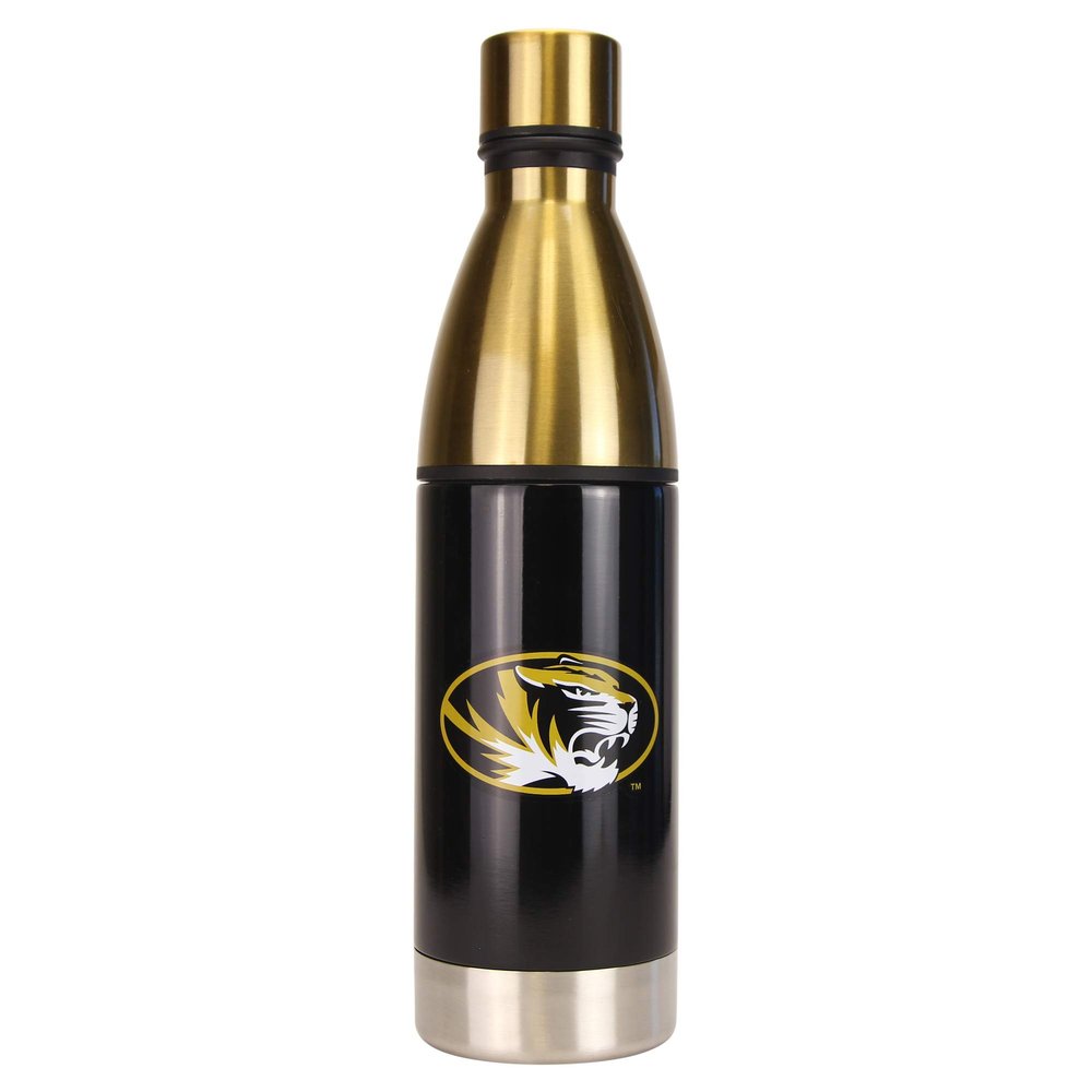 Boelter NCAA Stainless Steel Sports Water Bottle w/Strainer (25 Ounce) (Missouri Tigers)