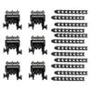 Stay Put Cradle (6 Pcs) and Rubber Replacement Accessory Strap kit(12 Pcs) Hitch Mount Bicycle Car Bike Rack 1-1/4"&2" Truck Hitch| Will Fit 1" Diameter Tubes view 2