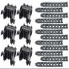 Stay Put Cradle (6 Pcs) and Rubber Replacement Accessory Strap kit(12 Pcs) Hitch Mount Bicycle Car Bike Rack 1-1/4"&2" Truck Hitch| Will Fit 1" Diameter Tubes view 4