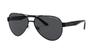 Armani Exchange A|X Mens AX2034S Aviator Sunglasses, Black/Grey, 59 mm view 2