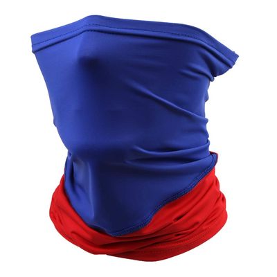 Headband Headwear Scarf Neck Gaiter Balaclavas Bandana Dustproof Sun Dust Protection for Outdoors Sports Hiking Cycling Running Fishing (Red/Royal Blue A)