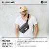 HEIMPLANET Original | Transit Line Sling Pocket XL | Water-resistant Waist Pack Made of Durable and Sustainable DYECOSHELL | Adjustable and Detachable Belt Buckle | Supports 1% for The Planet (Black) view 2