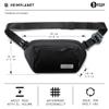 HEIMPLANET Original | Transit Line Sling Pocket XL | Water-resistant Waist Pack Made of Durable and Sustainable DYECOSHELL | Adjustable and Detachable Belt Buckle | Supports 1% for The Planet (Black) view 3