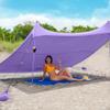 Red Suricata Family Beach Tent & Beach Canopy & 2 Beverage Holders Bundle - UPF50 UV Sun Shade Shelter (Large, Purple) view 1