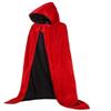 ALIZIWAY Hooded Cape Reversible Velvet Cloak Lined with Satin Renaissance Medieval Halloween Christmas Cosplay Costume Y090RXXL view 1
