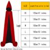 ALIZIWAY Hooded Cape Reversible Velvet Cloak Lined with Satin Renaissance Medieval Halloween Christmas Cosplay Costume Y090RXXL view 2