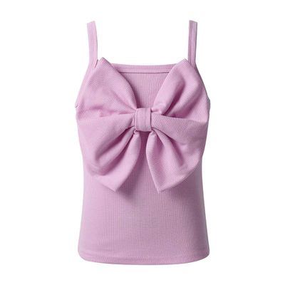 easyforever Toddlers Kids Girls Shoulder Straps Bowknot Camisole Tank Top Summer Casual Party Shirts Lavender 4-5