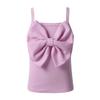 easyforever Toddlers Kids Girls Shoulder Straps Bowknot Camisole Tank Top Summer Casual Party Shirts Lavender 4-5 view 1