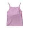 easyforever Toddlers Kids Girls Shoulder Straps Bowknot Camisole Tank Top Summer Casual Party Shirts Lavender 4-5 view 3