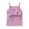 easyforever Toddlers Kids Girls Shoulder Straps Bowknot Camisole Tank Top Summer Casual Party Shirts Lavender 4-5 view 4