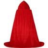 ALIZIWAY Hooded Cape Reversible Velvet Cloak Lined with Satin Renaissance Medieval Halloween Christmas Cosplay Costume Y090RXL view 3