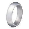 ExhilaraZ Women Silicone Rings Wedding Bands Fashion Soft Shiny Glitter Finger Rings Party Jewelry Gift 7Pcs Silver US 6 view 1