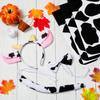 WILLBOND Halloween Cow Costume Set Cow Ears Headband Bow Tie Tail Adhesive Felt Pads Stickers for DIY Halloween Accessories view 4