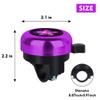 Kids Bike Bell, Aluminum Bicycle Bell for Kids Girls Toddlers Gifts, Cute Clear Sound Children's Bike Accessories Bell Ring, Adjustable Size Lovely Bike Horn Purple view 4