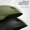 OutdoorMaster Kelvin Ski Helmet - Snowboard Helmet for Men, Women & Youth (Green,L) view 2
