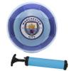 Official Manchester City FC Soccer Ball Kit, Size 5 Ball with Carry Bag and Air Pump view 1