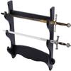 GOTOTOP 3-Tier Sword Holder, Wall Mount Japanese Samurai Sword Display Stand Bracket Hanger for Japanese Katana Wakizashi Tanto Standard Swords