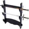 GOTOTOP 3-Tier Sword Holder, Wall Mount Japanese Samurai Sword Display Stand Bracket Hanger for Japanese Katana Wakizashi Tanto Standard Swords view 2