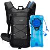 G4Free Insulated Hydration Backpack Pack with 2L BPA Free Bladder for Outdoor Running Hiking Cycling Camping(Grey) view 1