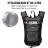G4Free Insulated Hydration Backpack Pack with 2L BPA Free Bladder for Outdoor Running Hiking Cycling Camping(Grey) view 2