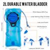 G4Free Insulated Hydration Backpack Pack with 2L BPA Free Bladder for Outdoor Running Hiking Cycling Camping(Grey) view 3