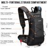 G4Free Insulated Hydration Backpack Pack with 2L BPA Free Bladder for Outdoor Running Hiking Cycling Camping(Grey) view 4