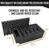 Pistol & Magazine Storage Foam Insert For Apache 5800 Case | 2 Piece Set Pre-Cut Military Grade Polyethylene Foam Base Insert And Lid Liner (Case Not Included) | Foam Insert For Gun Case | Foam Liner For Gun Case view 2