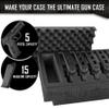 Pistol & Magazine Storage Foam Insert For Apache 5800 Case | 2 Piece Set Pre-Cut Military Grade Polyethylene Foam Base Insert And Lid Liner (Case Not Included) | Foam Insert For Gun Case | Foam Liner For Gun Case view 4