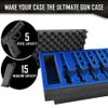 Pistol & Magazine Storage Foam Insert For Apache 5800 Case | 2 Piece Set Pre-Cut Military Grade Polyethylene Foam Base Insert And Lid Liner (Case Not Included) | Foam Insert For Gun Case | Foam Liner For Gun Case view 4
