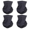 SMEHCF 4 Headband Bandana Balaclava Half Face Mask Shield Head Hair Scarf Neck Gaiter Hat Multipurpose For WoMen Men Breathable Reusable Washable Grey view 1