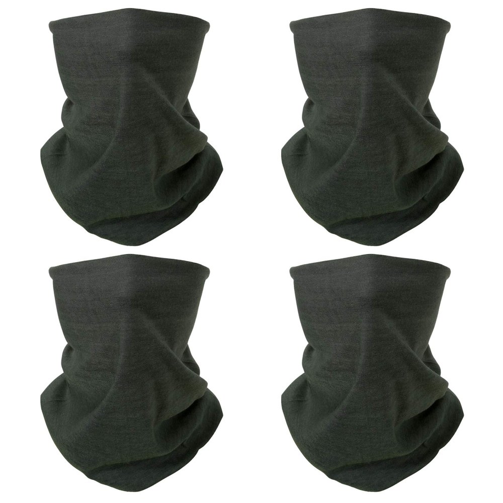 SMEHCF 4 Headband Bandana Balaclava Half Face Mask Shield Head Hair Scarf Neck Gaiter Hat Multipurpose For WoMen Men Breathable Reusable Washable Army Green
