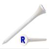Clip Wipes Logo Golf Tees  2  (100/Pack)  Custom TEECUP Imprint - Personalized Monogram Initial Letters (A-Z) (WHT-BLU-R) view 1