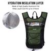 G4Free Insulated Hydration Backpack Pack with 2L BPA Free Bladder for Outdoor Running Hiking Cycling Camping(Olive Green) view 2